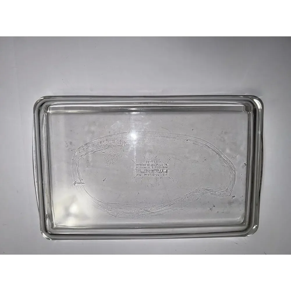 PYREX 233 Clear Glass 3 Qt Rectangular Baking Dish 13x9 Oven Safe